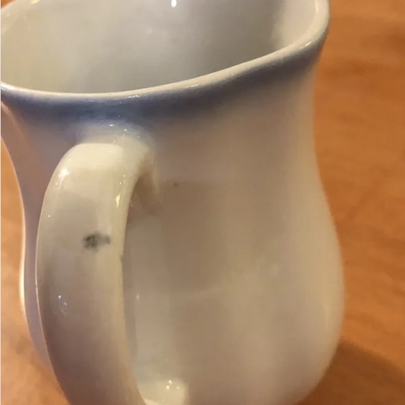ARABIA Finland Small Pitcher 5” Creamer White W/ Single Blue Flower VTG EXC - Picture 6 of 10